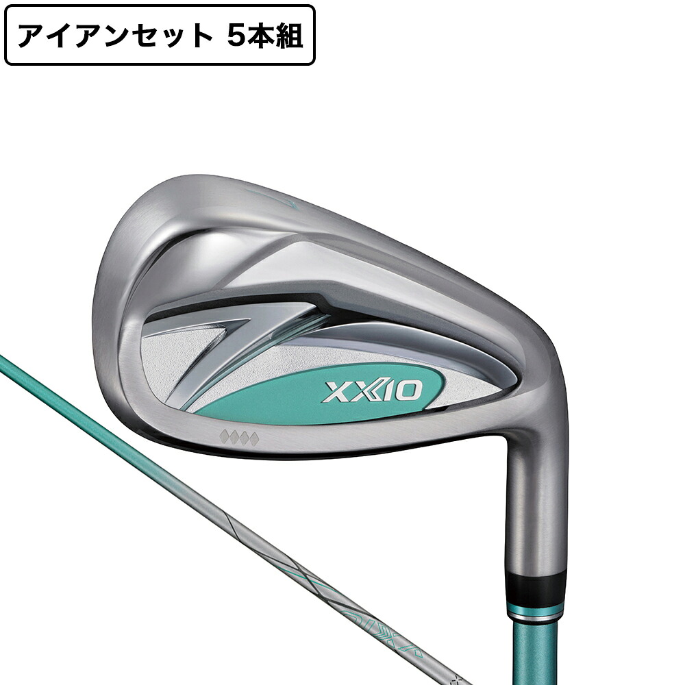 ゼクシオ（XXIO）（レディース）【先行予約商品】ゼクシオ14 ティールミント アイアンセット 5本(7I～9I、PW、SW) XXIO MP1400L カーボンシャフト｜Victoria Golf 支店