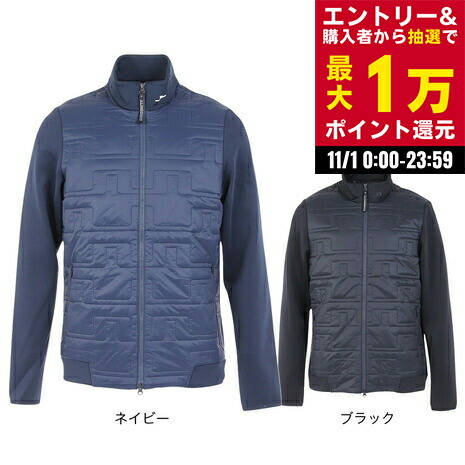 J.LINDEBERG Jリンドバーグ ニットハイブリッド ゴルフ ジャケット J.LINDEBERG（J.LINDEBERG）（メンズ）ゴルフウェア アウター 保温