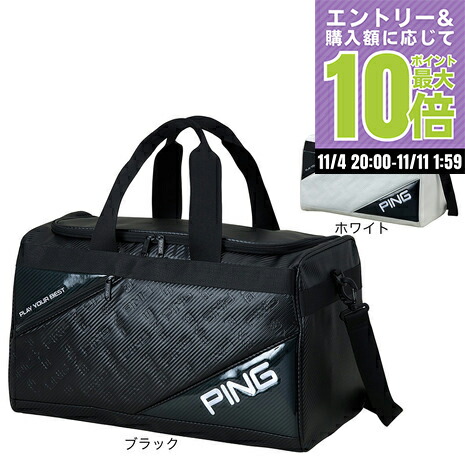【新品＊最新モデル】PING　エンボスボストンバッグ　大容量　ロゴ　ブラック PING ピン ブラック ボストンバッグ BLACK BOSTON 38232 : カスタム