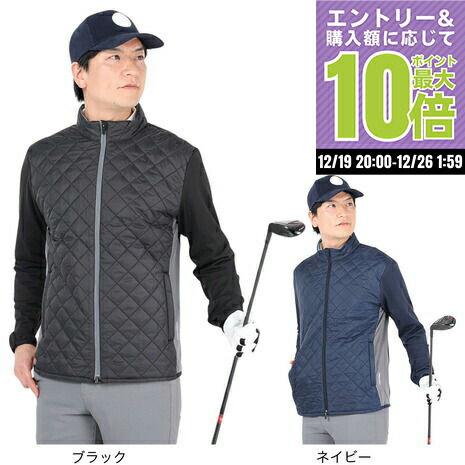 【プーマゴルフ】人気ロゴワッペン×キルティング 長袖ゴルフダウンジャケットM PING（ピン） ゴルフウェア 長袖ウインドブレーカー 秋 冬 24FW