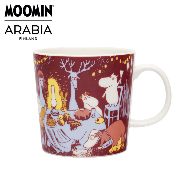 ARABIA ムーミン フェスティブ モーメント マグ 0.3L 80周年 送料無料 マグカップ アラビア 280ml 北欧 キッチン 磁器 記念 ギフト