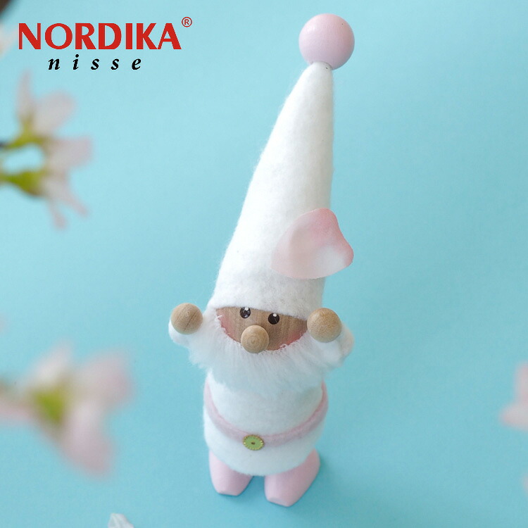ノルディカニッセ さくらニッセ サンタ ピンクベルト 桜 さくら 北欧 ニッセ NORDIKA nisse 定形外 送料無料 NRD120847 人形 木製 春 スプリング シリーズ