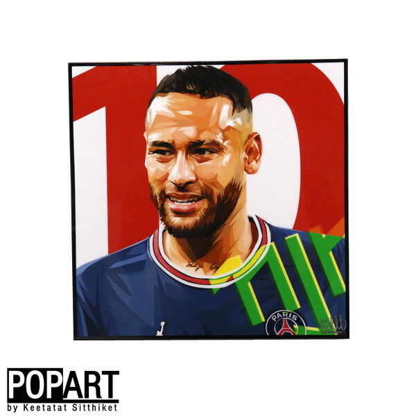 楽天市場】ポップアートフレーム Neymar ネイマール KEETATAT