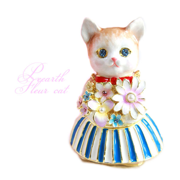 楽天市場】フルールキャット ジュエリーボックス 猫 ねこ ネコ