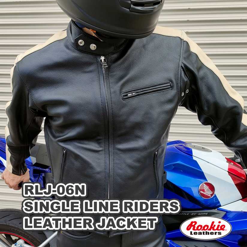 楽天市場】【メーカー直販】ルーキー ROOKIE RLJ-05N シングルライダース レザージャケット サイズ：M、L、LL、3L、4L  カラー：ブラック エンボス加工のレザージャケット : ビクトリーキス