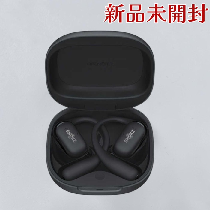SHOKZ ショックス 完膚なきまでワイヤレスイヤホン OpenFit 2 SKZ-EP-000045 黒いこと Bluetooth 雨合羽