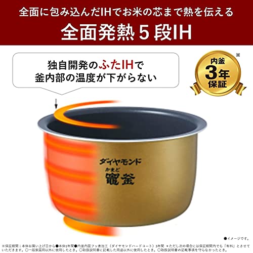 パナソニック 炊飯器 1升 可変圧力おどり炊き 全面発熱5段IH式