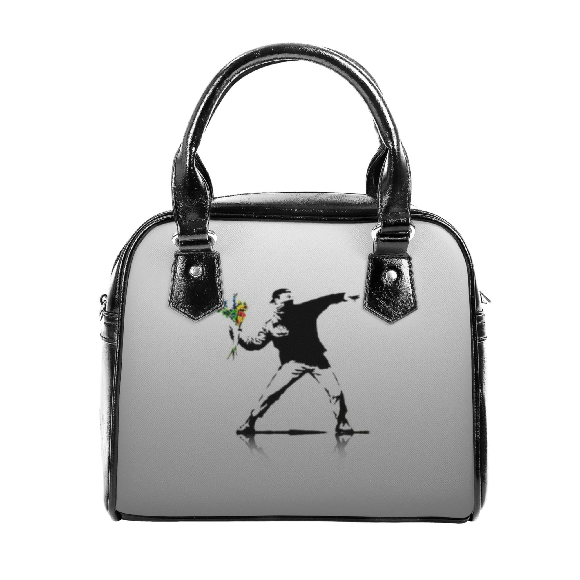 Banksy バンクシー flower thrower(2WAYショルダーバッグ) 2WAYショルダーバッグ レディース バッグ 全て public design