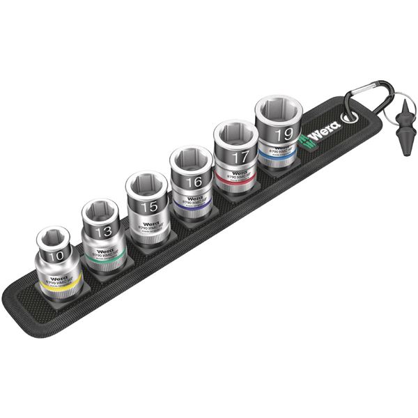 WERA ヴェラ 差込角1／2SQ 6点組 ソケット鍵仕掛ける 納める胴締め付き添い人 003995
