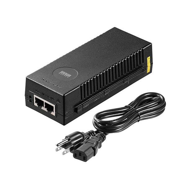 サンワダイレクトPoEインジェクター(PoE給電・電力供給・IEEE 802.3af対応・IPカメラ) 500-SWH0111個 6,117円