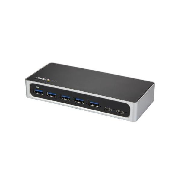 StarTech.com 7界面USB-C繋ぎ合わせるこしき USB-A×5口／C×2口 USB 3.0判定基準 黒いこと＆しろがね色HB30C5A2CSC 1個