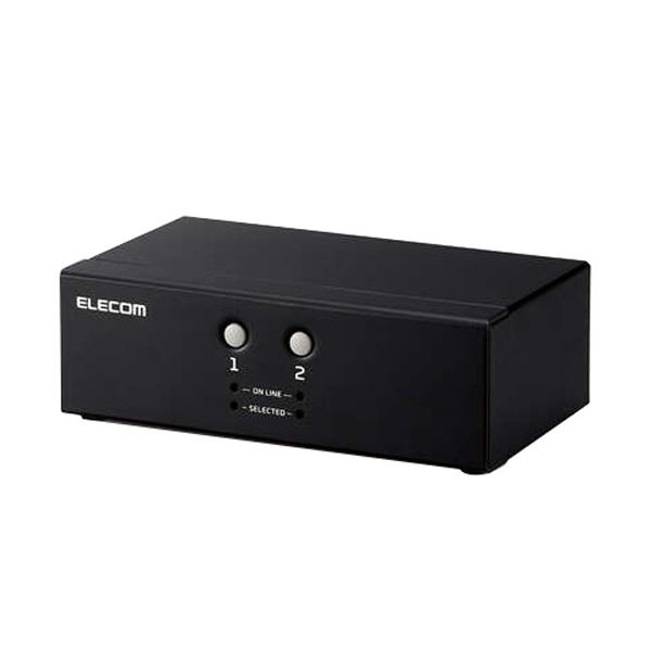 エレコムKVMうつり変わり器(VGA・2界面用) 2台うつり変わり KVM-NVXSN2 1台