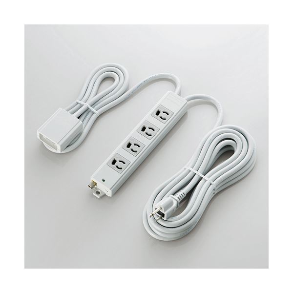 ELECOM（エレコム） EU RoHs指令準拠 手元スイッチ付二重構造工事用タップ T-WRMT3450LG／RS｜生活雑貨のお店！Vie-UP