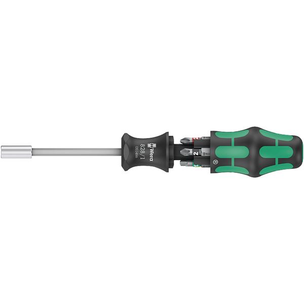 WERA ヴェラ 6本組 1／4HEX ビットドライバーセット プラスPH1・2 ポジ2 トルクスTX20・25 マイナス0.8×5.5mm 051510