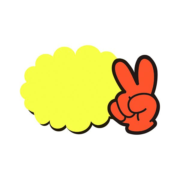 （まとめ） ササガワゆびPOP 小 無字 50×77mm 13-4230 1パック（5枚） 【×10セット】