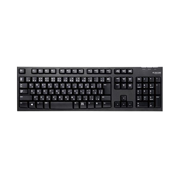 エレコム2.4GHzワイヤレスフルキーボード&マウス ブラック TK-FDM063BK 1セット