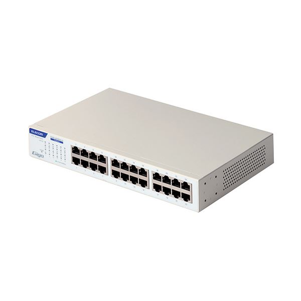 エレコムレイヤー2 Giga相応う アンマネージスイッチ 24界面 EHB-UG2B24-S 1台 パソコン・周辺機器-有線LAN-スイッチングハブ
