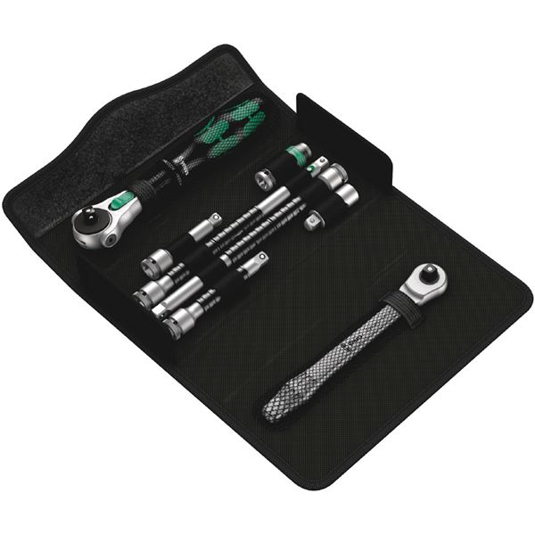 WERA ヴェラ 8点組 クラフトフォームコンパクト 差込6.35mm Zyklopラチェットハンドル・アダプターセット 収納ケース付 135949 17,752円