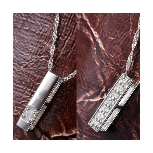 0.1ct　純プラチダイヤモンドリバーシブルペンダント/ネックレス｜生活雑貨のお店！Vie-UP