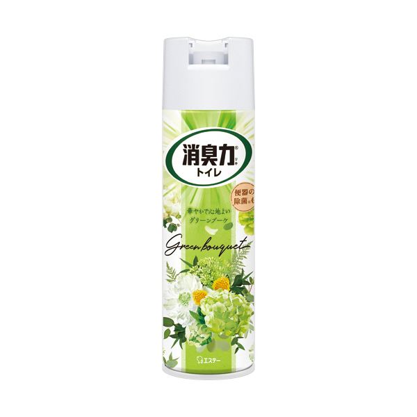 （まとめ） エステートイレの消臭力スプレー グリーンブーケ 365mL 1セット（3本） 【×5セット】