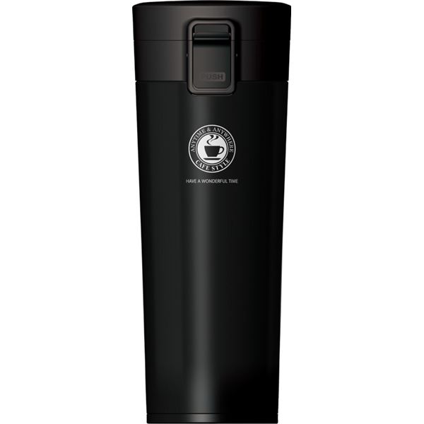 【3個セット】 アスベル 真空断熱携帯タンブラー ブラック 480ml A3314 (水筒)