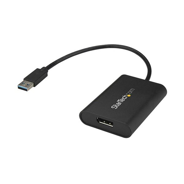 StarTech.com USB 3.0-DisplayPort 見せびらかす取り替えっこアダプター 雄／刃針 黒いこと 4K／30サイクル相応うUSB32DPES2 1個