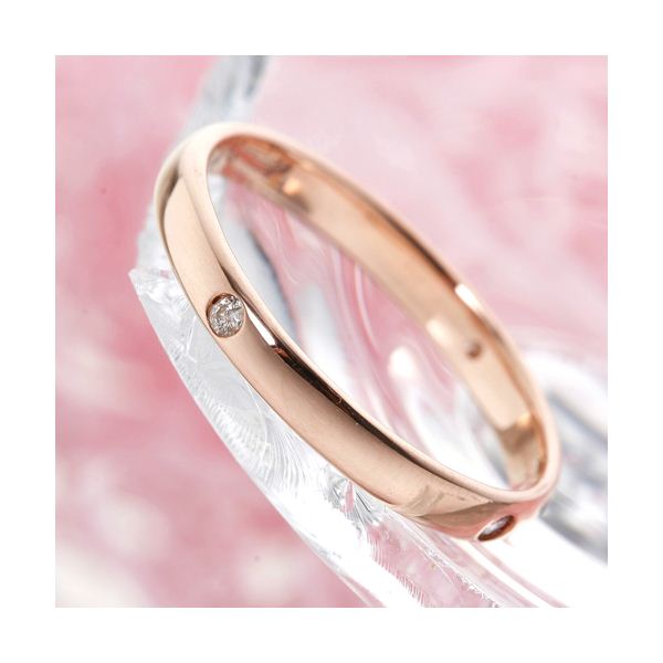PGピンクダイヤリング 指輪 サザンクロスリング 17号