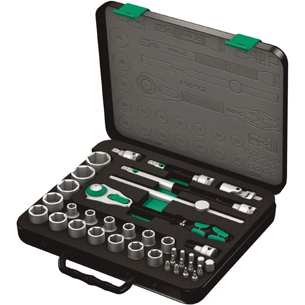 WERA ヴェラ 差込角1／2DR ZYKLOP 37点組ソケット鍵仕掛ける 003645