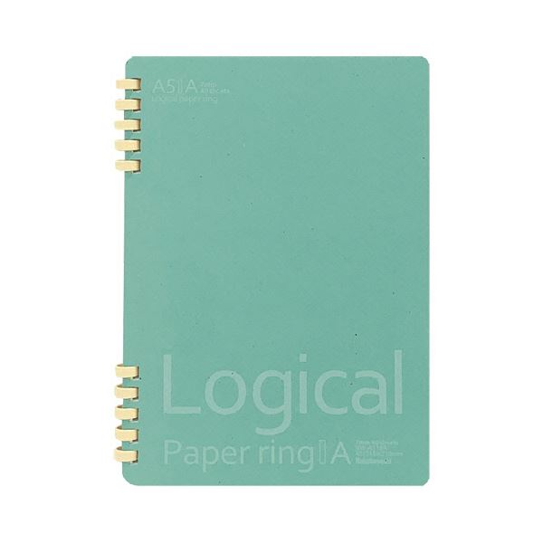 (まとめ)ナカバヤシ ロジカルペーパーリングノート A5 A罫 40枚 NW-A518A 1セット(10冊)【×10セット】