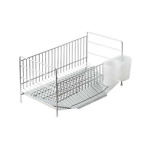 よこやま 燕熟の技 か細い水切り仕合わせ(カトラリー照明ランプ付) 思わしいで耐久性に優れたステンレス鋼製 傾斜角度した水切りお盆つき MR-1000
