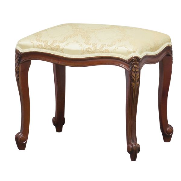 楽天市場】猫脚 スツール ヨーロピアンデザイン ブラウン 木製