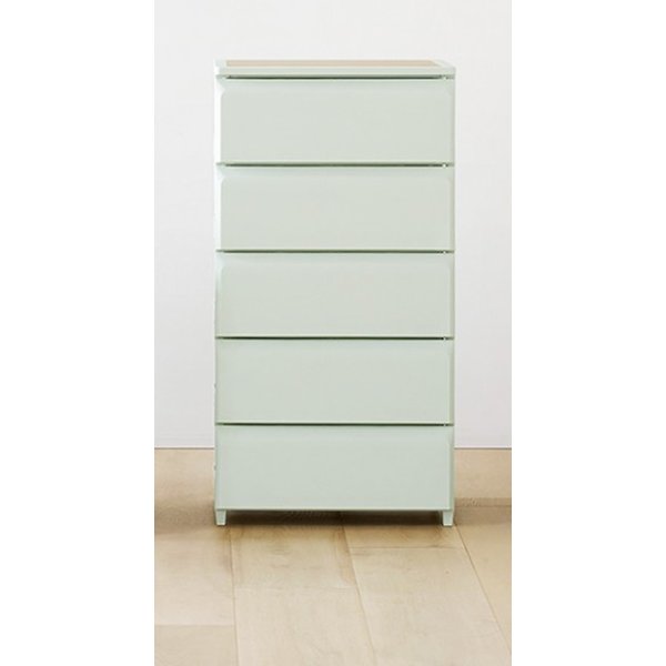 ROOM＆HOMEデイリー組立式引き出し L5段 セージグリーン インテリア・寝具・収納-その他-収納家具