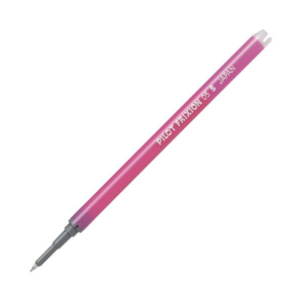 （まとめ） パイロットゲルインキボールペン フリクションシナジーノック・ポイントノックビズ用替芯 極細0.5mm ピンク LFRF-15-P1セット（10本） 【×5セット】
