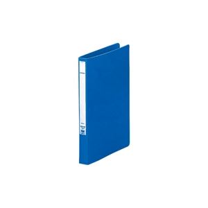(業務用10セット) LIHITLAB パンチレスファイル/Z式ファイル 【B5/タテ型】 F-362-9 藍