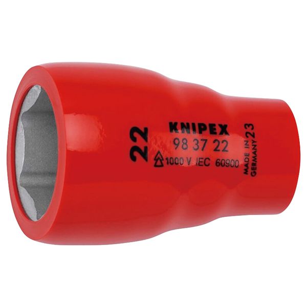 KNIPEX クニペックス 3／8SQ 1000V絶縁ヘキサゴンソケット 全長51mm 9837-22