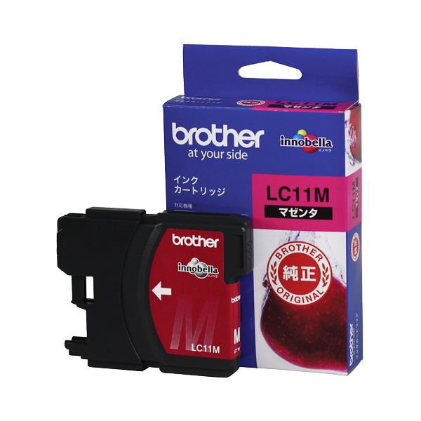 （まとめ） ブラザー BROTHER インクカートリッジ マゼンタ LC11M 1個 【×4セット】
