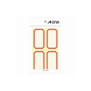 上質で快適 業務用100セット エーワン ラベルシール セルフ角ペーパー 角型 中 赤枠 18シート 4面 送料込 安心の定価販売 Faan Gov Ng