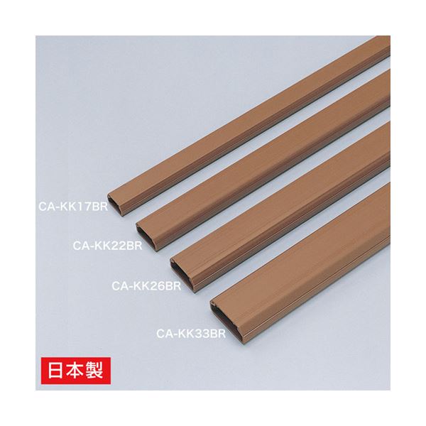 (まとめ)サンワサプライ 有線テレビ覆いかぶせる(角型、赤銅色) CA-KK26BR【×10仕掛ける】