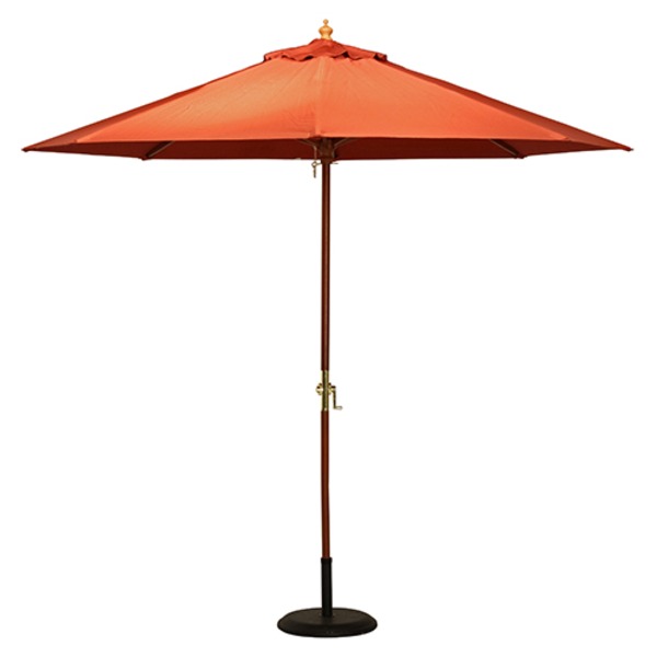 パラソル 約幅270cm エンジ ポリエステル 木製 屋外 組立品 ガーデン ベランダ テラス バルコニー ウッドデッキ【代引不可】|生活雑貨のお店!Vie-UP