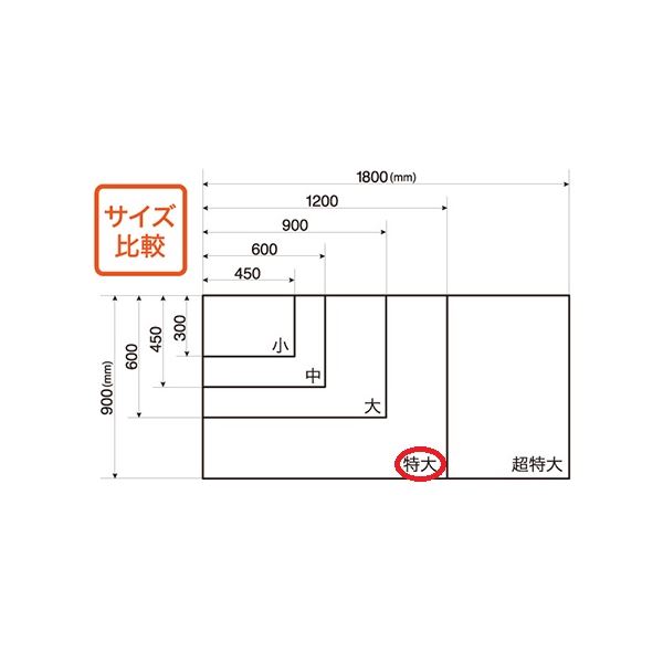 マグエックス へばり着くホワイトボードシート 特大 MKS-90120