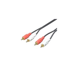 (まとめ)変換名人 オーディオケーブル(赤・白)1.8m RCA2-18G 送料無料!