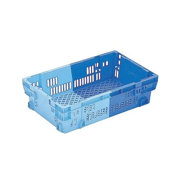 【10個仕掛ける】 御役目用入れものボックス席/食料雑貨類用入れもの 【NF-M24】 うす暗い青色/青色 材質：PP【代引不可】
