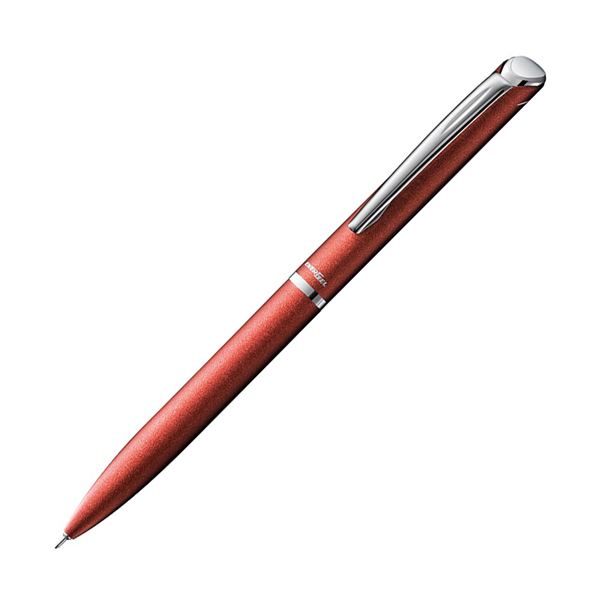 (まとめ) ぺんてる ゲルインキボールペンエナージェル フィログラフィ 0.5mm 黒 (軸色:レッド) BLN2005B 1本 【×10セット】