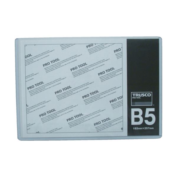 (まとめ)TRUSCO 厚口カードケース B5THCCH-B5 1枚 【×30セット】|生活雑貨のお店!Vie-UP