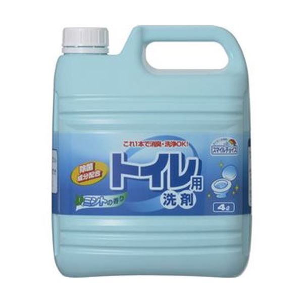 （まとめ）ミツエイ スマイルチョイス 室内用便器用中性洗剤お勤め用 4L 1本【×10仕かける】 洗剤・柔軟剤・クリーナー-日用消耗品-日用品雑貨・文房具・手芸