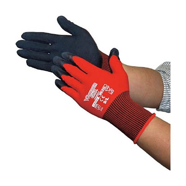 (まとめ) ユニワールド WONDER GRIP コンフォート レッド XL WG-310-RD-XL 1双 【×30セット】