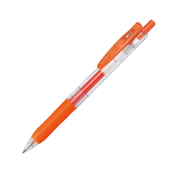(まとめ) ゼブラ ゲルインクボールペン サラサクリップ 0.7mm レッドオレンジ JJB15-ROR 1本 【×100セット】