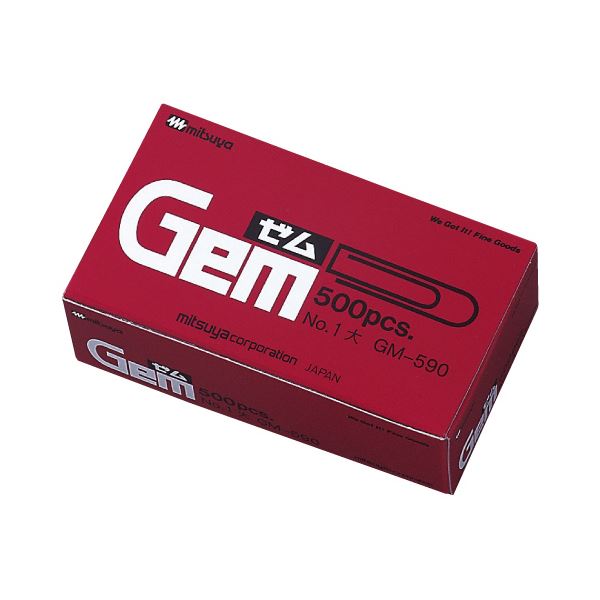 (まとめ) ミツヤ クリップ 大 29粍 GM-590 1箱(約500本)  【×30仕かける】