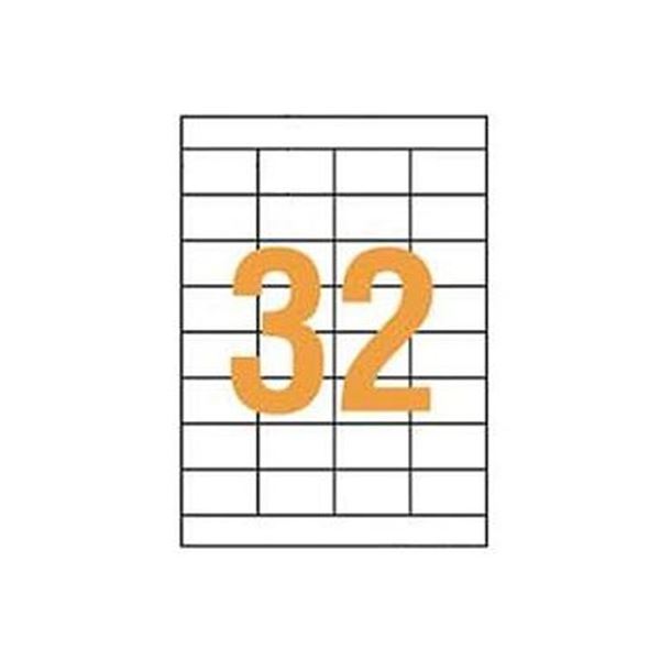 （まとめ）ライオン事務器 LPタックラベル A4判34×52.5mm（32片入）LP-232 1箱（100シート）【×3セット】