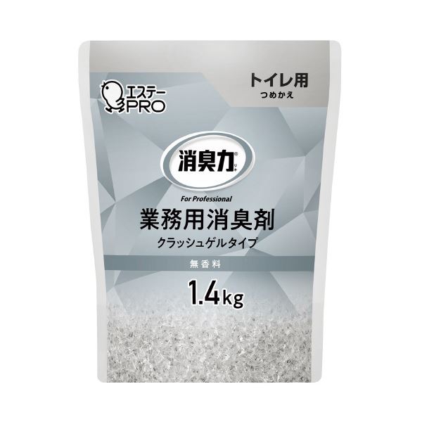 (まとめ) エステー 消臭力 お役目用 先だつもの 室内用便器用 詰め替え 1.4kg 無芳ばしさ 【×10仕掛ける】
